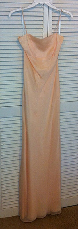Watters & Watters Women'S Dress Chiffon Peach 6-Cover Size 6