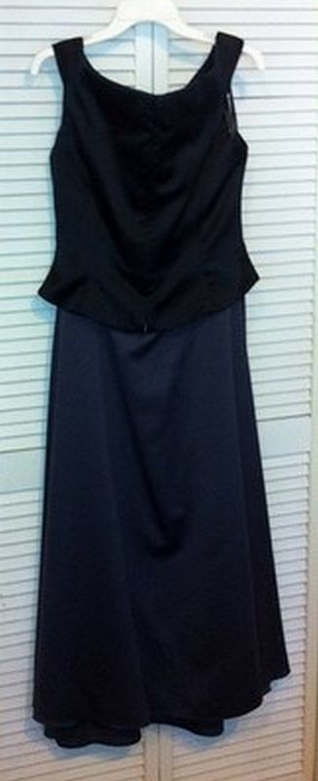 Watters & Watters Women's Dress Suit Dress and Top Taffeta Top Black Size 10