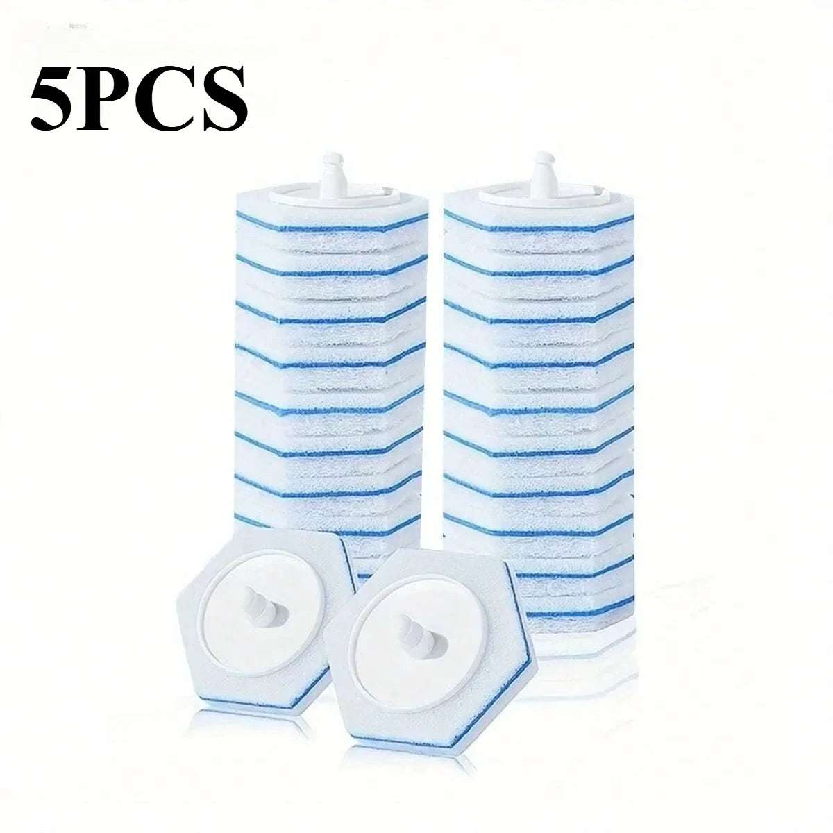 2/10/20pcs Upgraded Toilet Brush Wand Disposable Toilet Cleaning Wand Head Comp