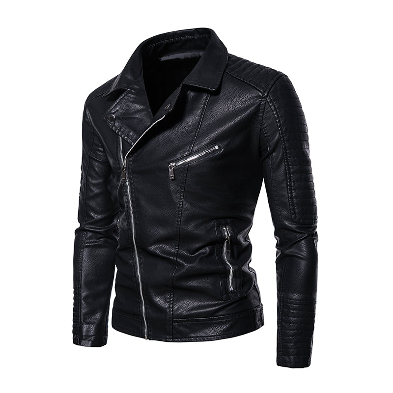2023 New American Leather Coat Men's, Leather Jacket Men's Motorcycle Retro Tac