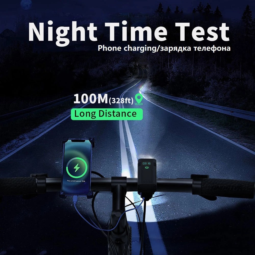 NATFIRE 12 LED Bike Light 4800 Lumen USB C Rechargeable Aluminum MTB Bicycle Li image 8