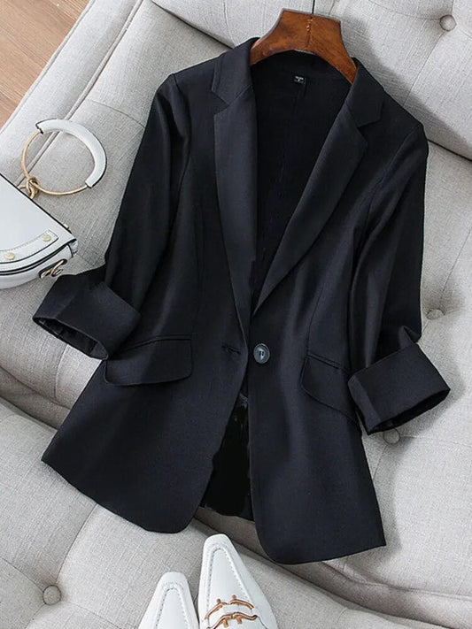Women Suit Jacket 2023 Suit Jacket Women Seven-Minute Sleeve Summer New Wom