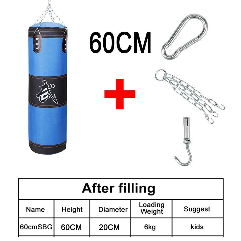 Punch Sandbag Durable Hanging Hollow Sandbag Boxing Heavy Punch Bag With Metal image 21