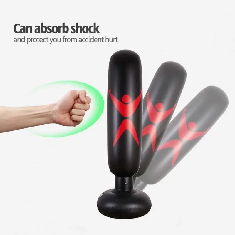 Boxing Sack 160cm Inflatable High Quality Pressure Relief Thickening Fitness Tr