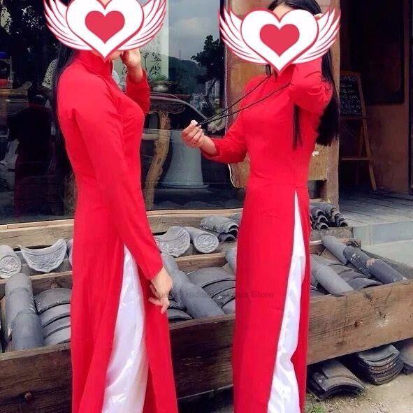 woman aodai vietnam traditional clothing ao dai vietnam robe and pants vietnam