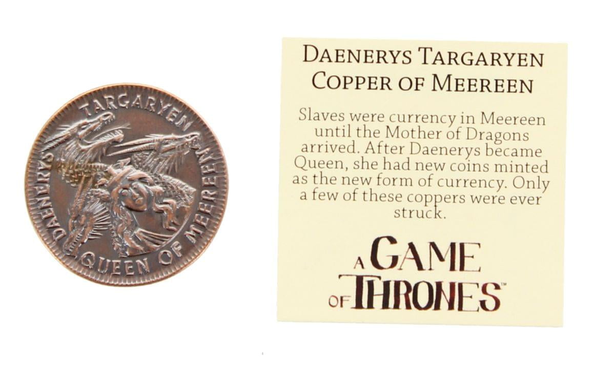 Game of Thrones Daenerys Targaryen Queen of Meereen Copper Coin image 0
