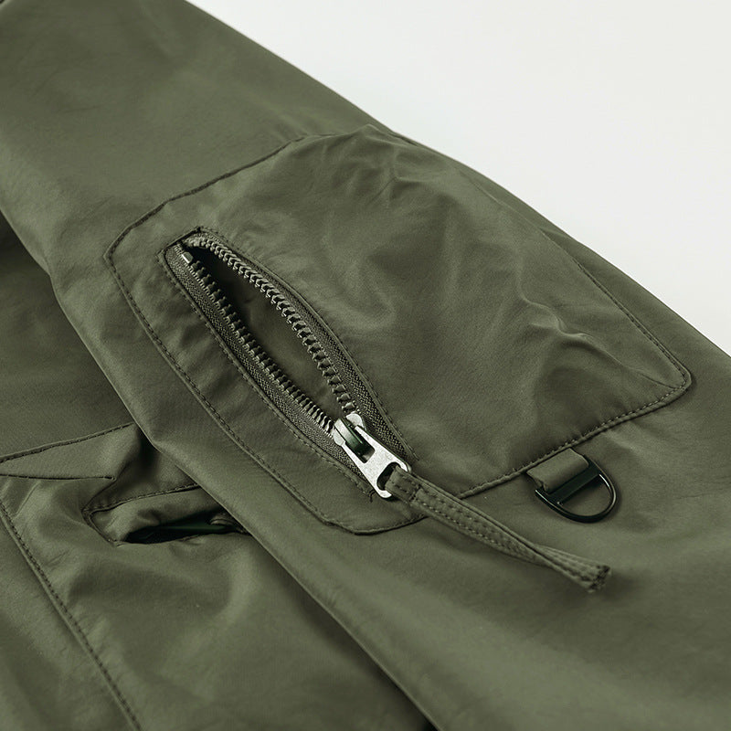 Oulylan Men's Fashion Pilot Jacket Waterproof Military Tactical Jacket Long Sl image 8