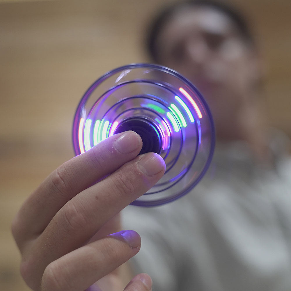Ufo Foldable Flying Spinner Decompression Toy Upgraded Fingertip Spinner For Adults & Kids