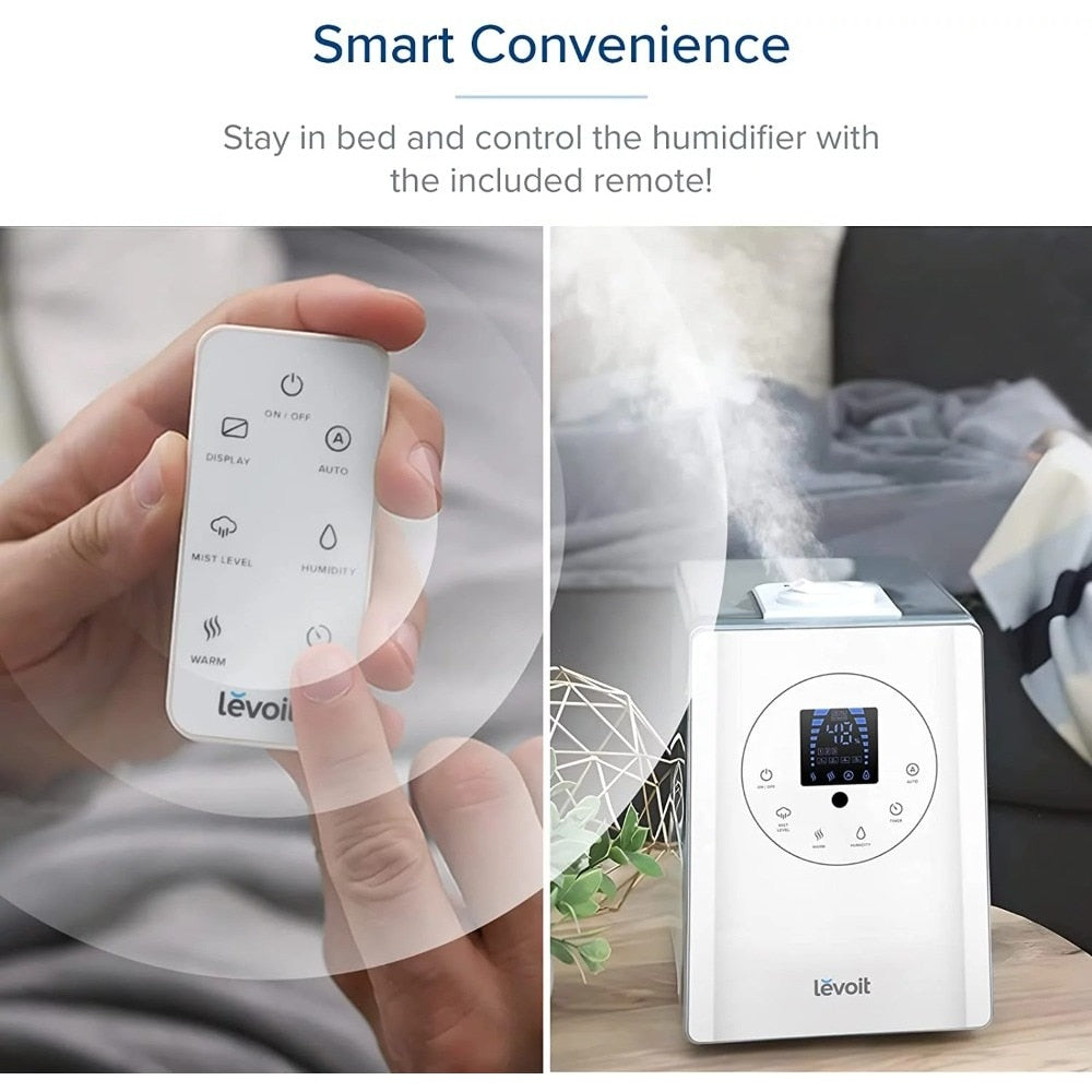 Levoit Warm Cool Mist Humidifier Vaporizer with 6 L Large Tank Remoter Control image 5