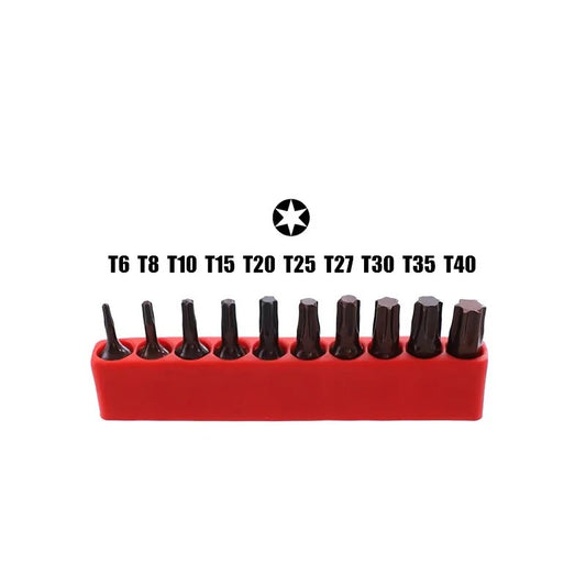 40 Screw Driver Bits Magnetic 25mm S2 Alloy Hex Torx Head Ratchet Wrench Elec