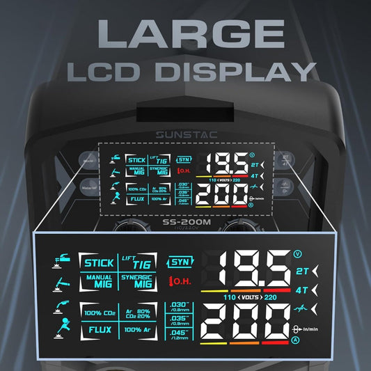 Welder,110V/220V Dual Voltage 5 in 1 Multifunctional Aluminum Welding Machine,