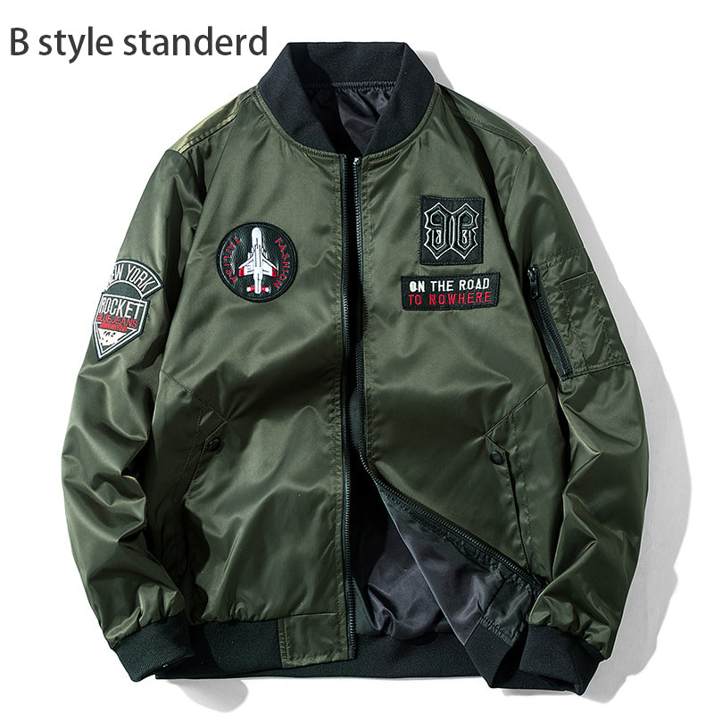 Motorcycle jacket Army Air Force Fly Pilot Jacket Military Airborne Flight Tact