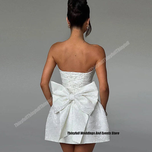 Thinyfull Short Homecoming Dresses Strapless Sleeveless Mini A-line 2024 Prom D