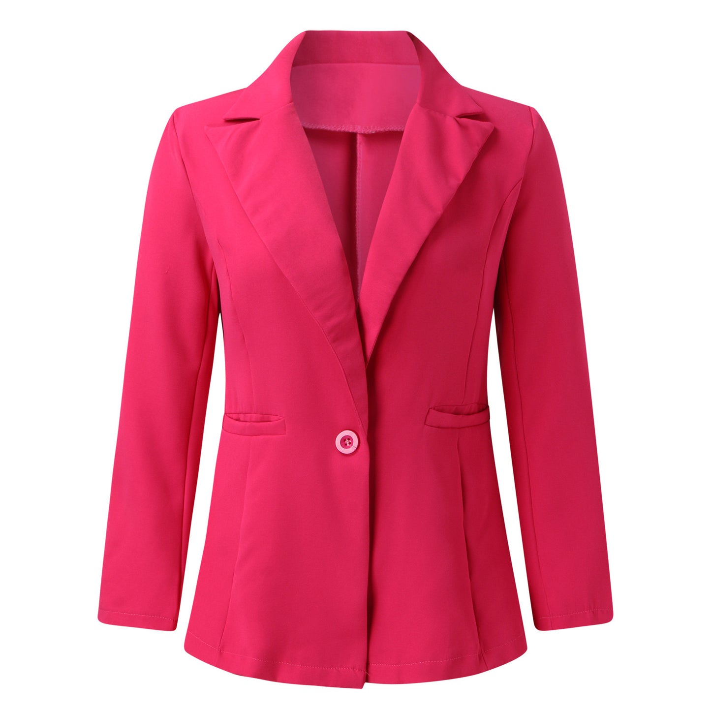 Autumn Pink Blazer Women Slim Elegant Blazers Jacket Women's Buttons Double Bre image 5