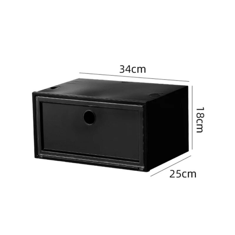 high quality Sneakers Box plastic shoe box Stackable Cabinet Storage Box high-