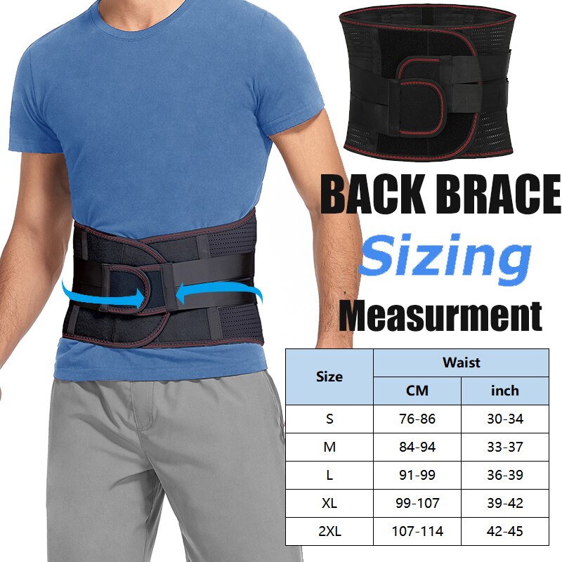 MANIFIQUE Men Women Back Lumbar Support Belt Waist Orthopedic Corset Spine Deco image 7