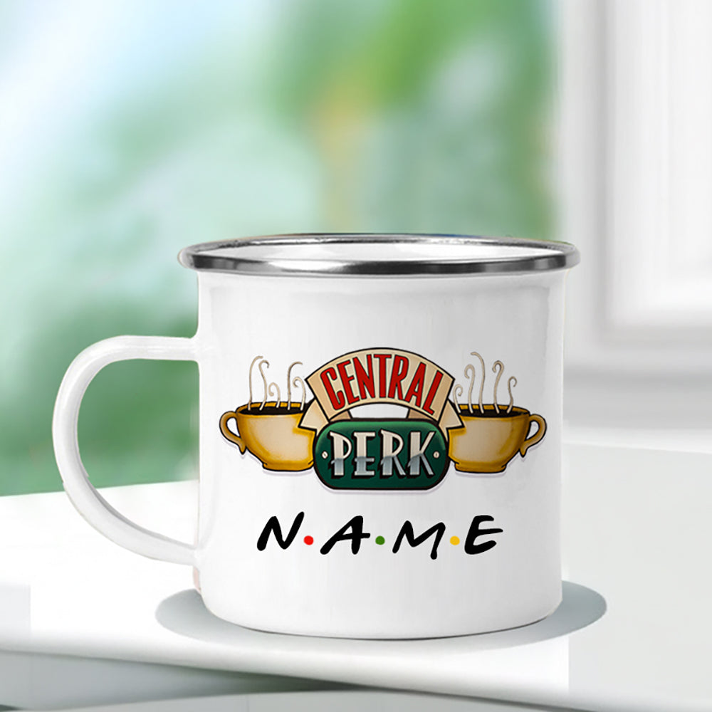 Personalised Name Friends Tv Show Central Perk Mug 11oz Enamel Wholesale Coffee