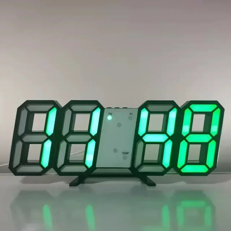 Purchase Products Clock 3D LED Digital Alarm Clock Wall Clock Time/date/tempera image 0