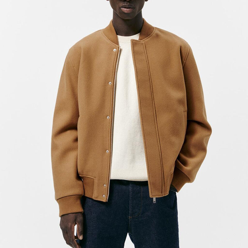 IEFB Autumn Winter Men's Jacket Casual Pilot Woolen Coat 2023 American Fashion image 6