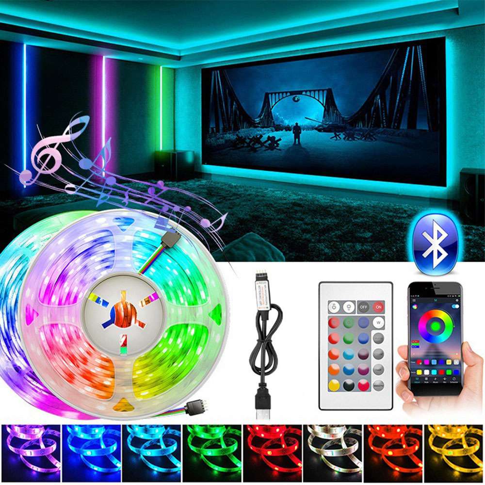 RGB 5050 Led Strip Lights Smart Home TV USB Wall Lamps Ramadan Decoration 2023