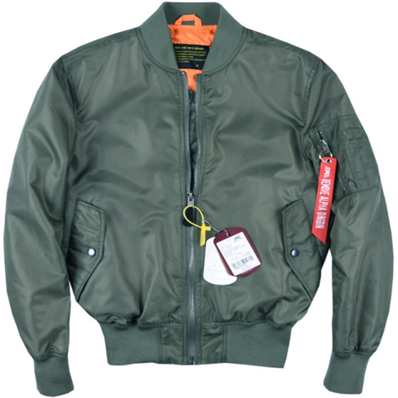 JP7 Men's MA-1 Alpha Pilot Bomber Jacket Gray