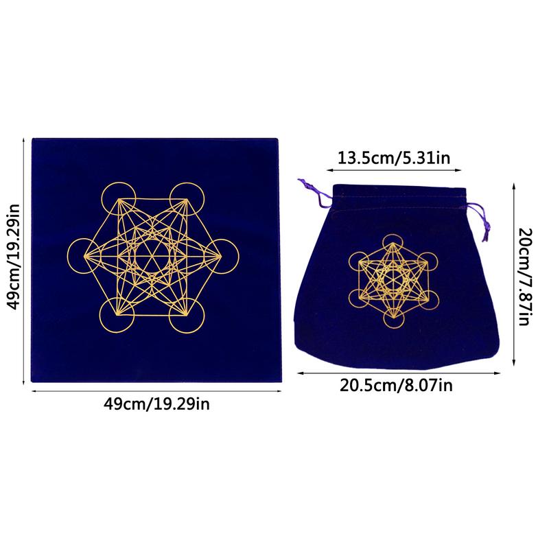 Decorative Tarot Table Cloth Altar Tarot Table Cloth Divination Wicca Velvet Ta image 8