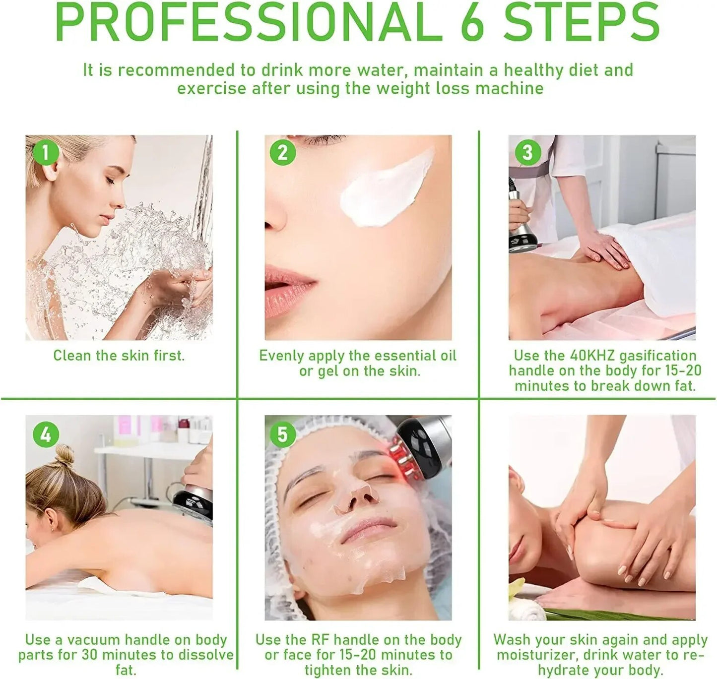 RF Tool 40K Cavitation Ultrasonic Body Slimming Machine Multi-Polar Radio Frequ image 9