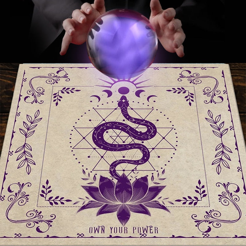 Witchcraft Ornament Tarot Mat Tarot Tablecloth Tablecloth for Spreading Tarot A image 6