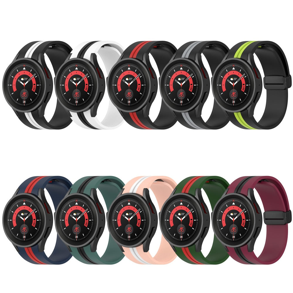 Silicone Strap for Samsung Galaxy Watch 6 Classic 43mm 47mm Watch 6 40mm 44mm M image 15