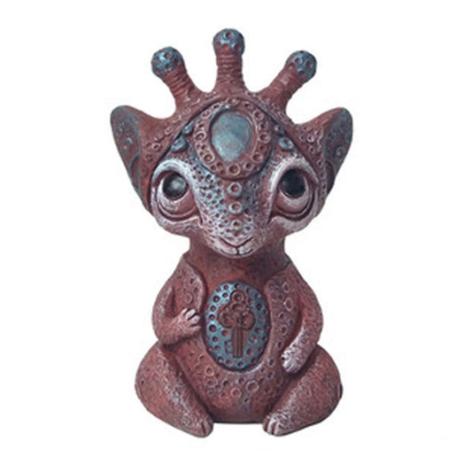 Resin Garden Decoration Art Elf Statue Cute Alien Ornament Fairy Garden Ornamen