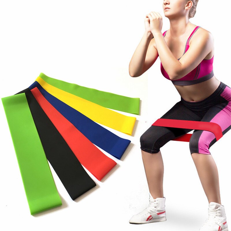 5pcs Yoga Tension Belt Fitness Elastic Belt Resistance Belt Squat Butt AIDS Ten