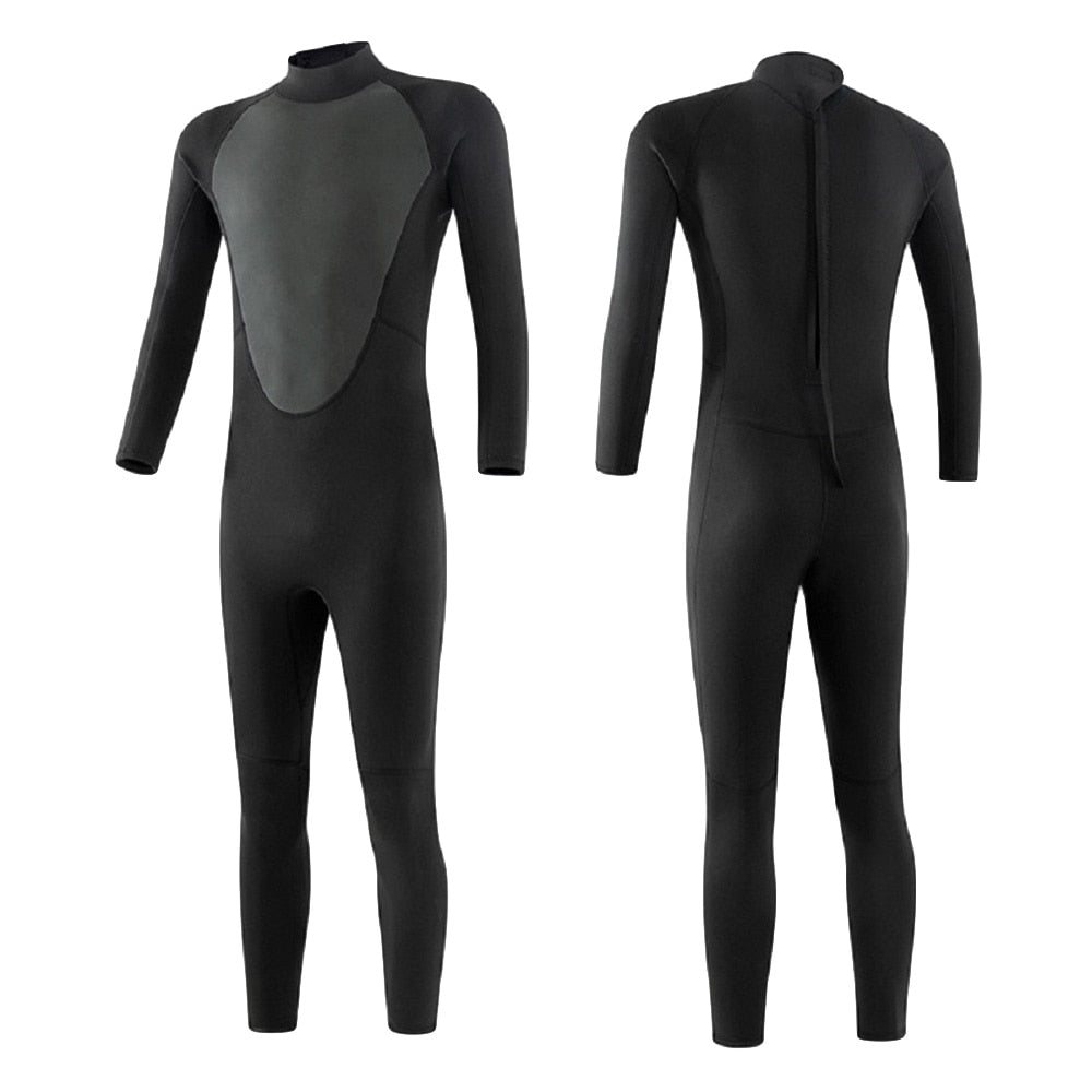Neoprene Wetsuit Men's Women's Front Zipper Diving Suit for Snorkeling Scuba Diving