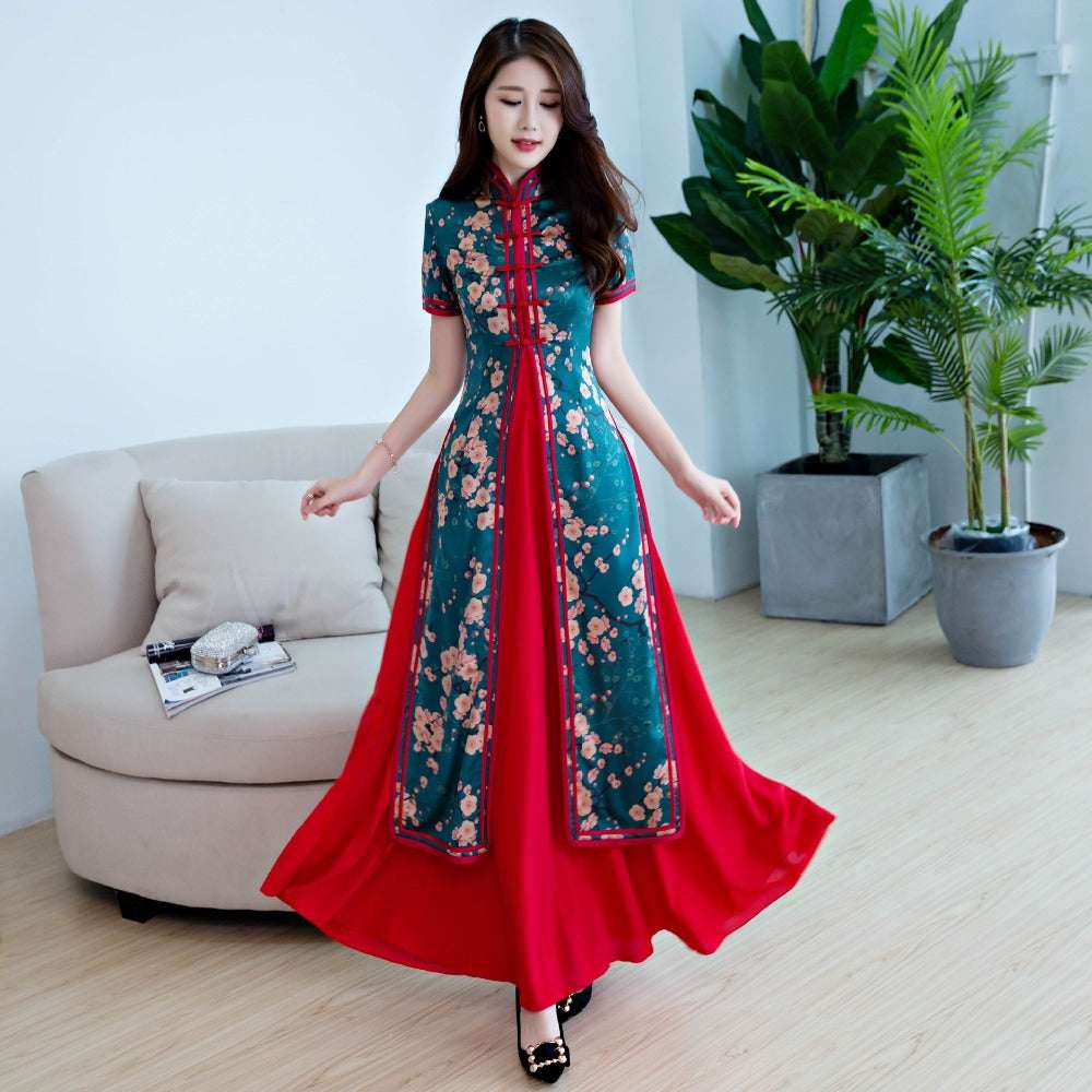Cheongsam Chinese Oriental Dresses 2019 Prom Elegant Japanese Yukata Kimonos Fe
