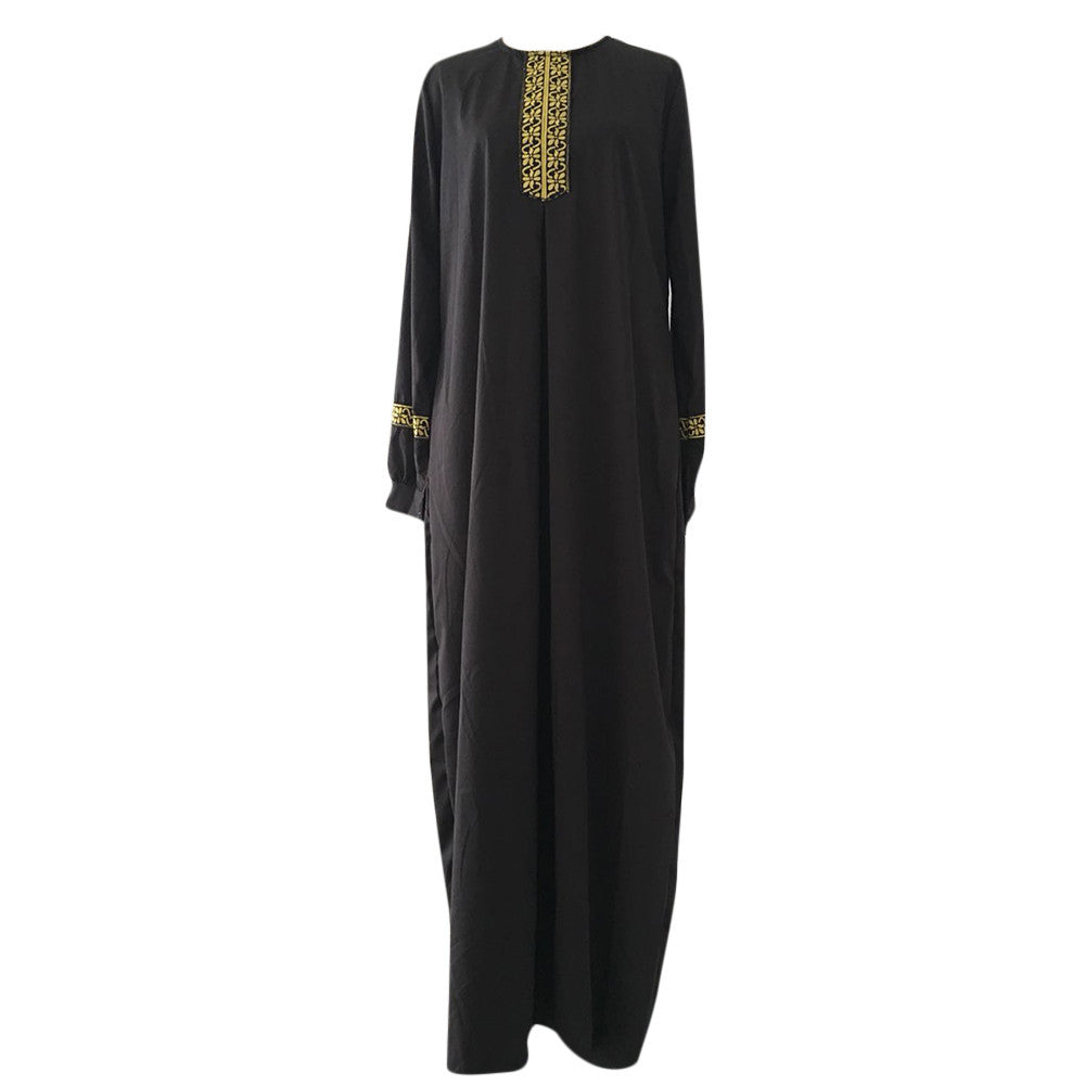 Long Muslim Dress Embroidery Kaftan Plus Size Casual Abaya Dress Muslim Clothes image 8