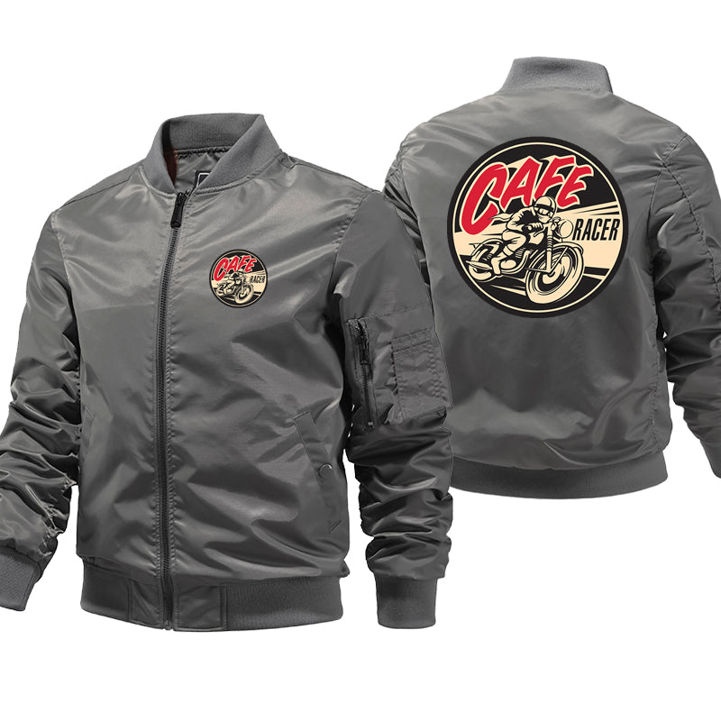 Cafe Racer Motorcycle Bomber Jacket Men Sale Warm Fashion Outwear Brand Coa image 5