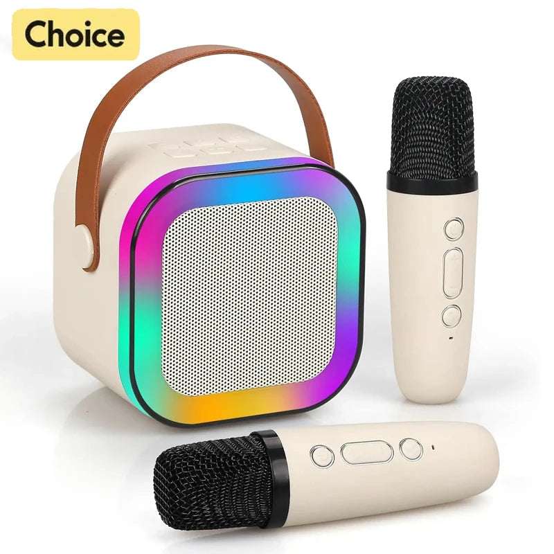 K12 Karaoke Machine Kids Adults Mini Portable BlueTooth Karaoke Speaker with 2