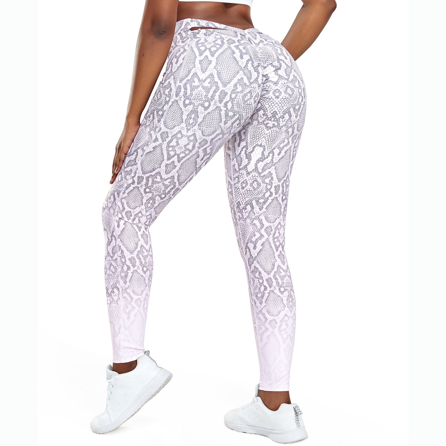 Gradient Print Yoga Pants Sport Leggings Women Fashion High Waist Push Up Woman image 8