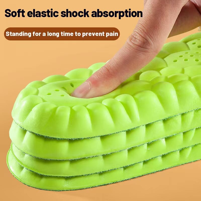 4D Sport Insole Super Soft Shoes Sole Pads for Feet Shock Absorption Baskets Sh image 5