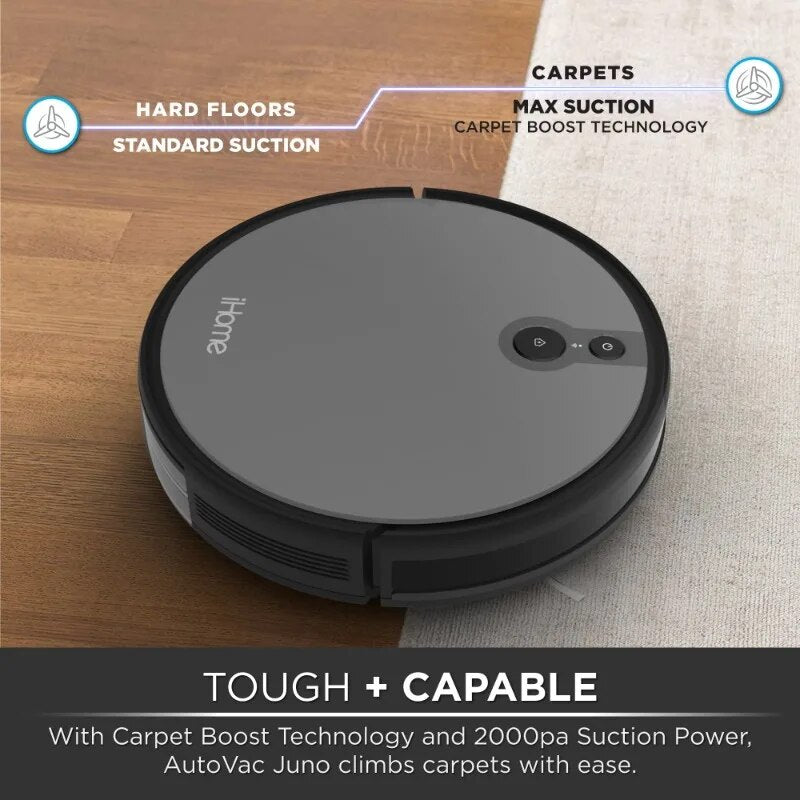 Robot Vacuum with Mapping Technology, 2000pa Strong Suction Power, 100 Minute R image 4