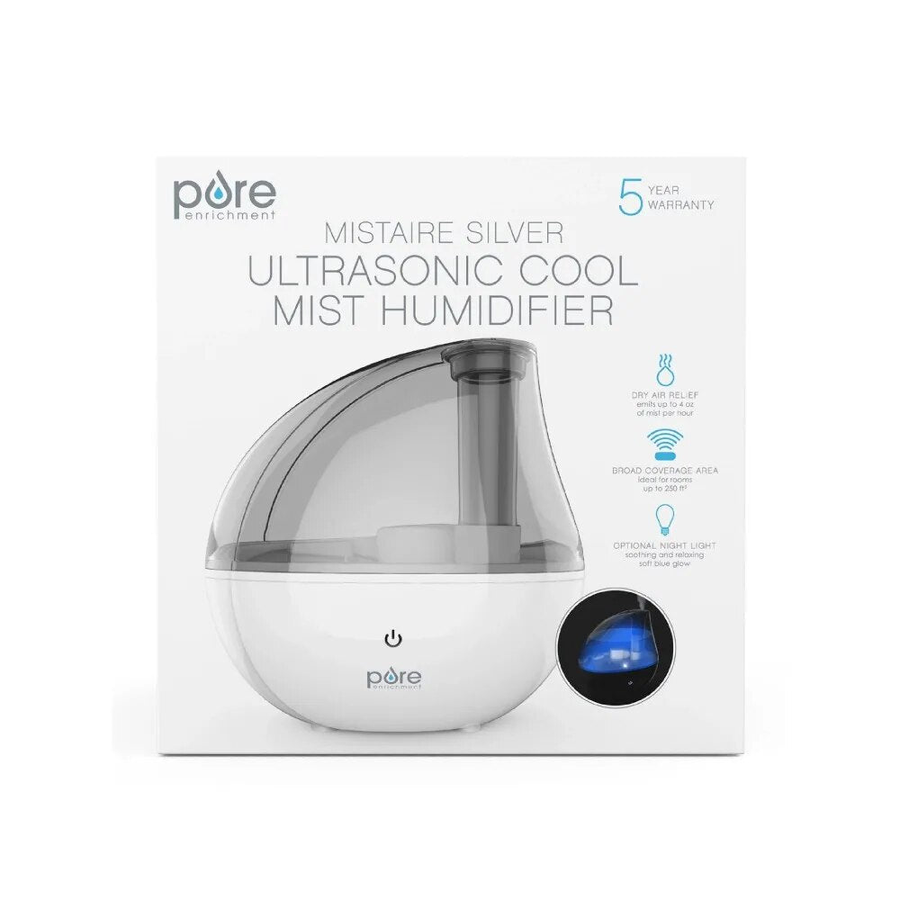 Ultrasonic Cool Mist Humidifier 2 Settings with 1.5 Liter Tank Living Rooms Bed image 3