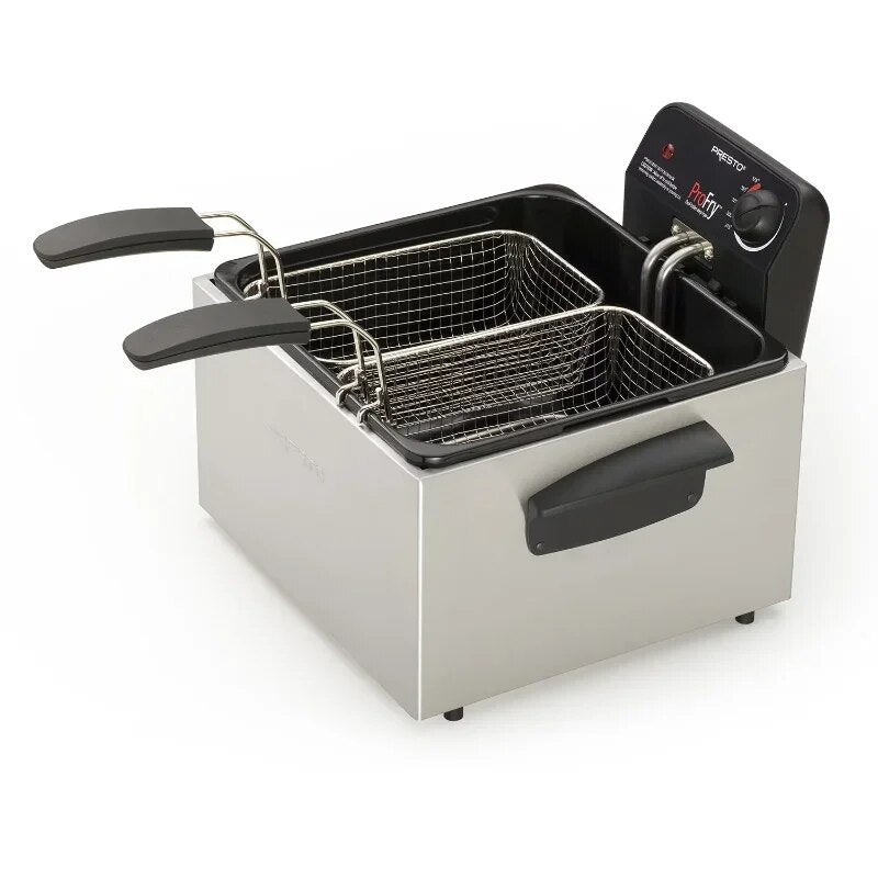 Stainless Steel Dual Basket Pro Fry™ Immersion Element Deep Fryer 05466 image 1
