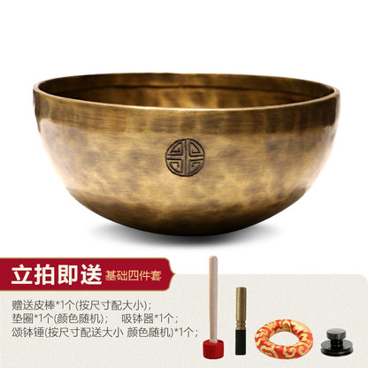 Pure Handmade Buddha Sound Bowl Planet Energy Buddha Sound Bowl Copper Chime Yo image 5