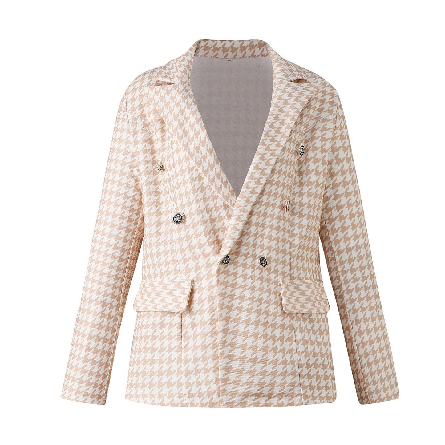 Women 2022 Plaid Suit Jacket Small All-match Age Reduction Tops Female Relf-cul image 5