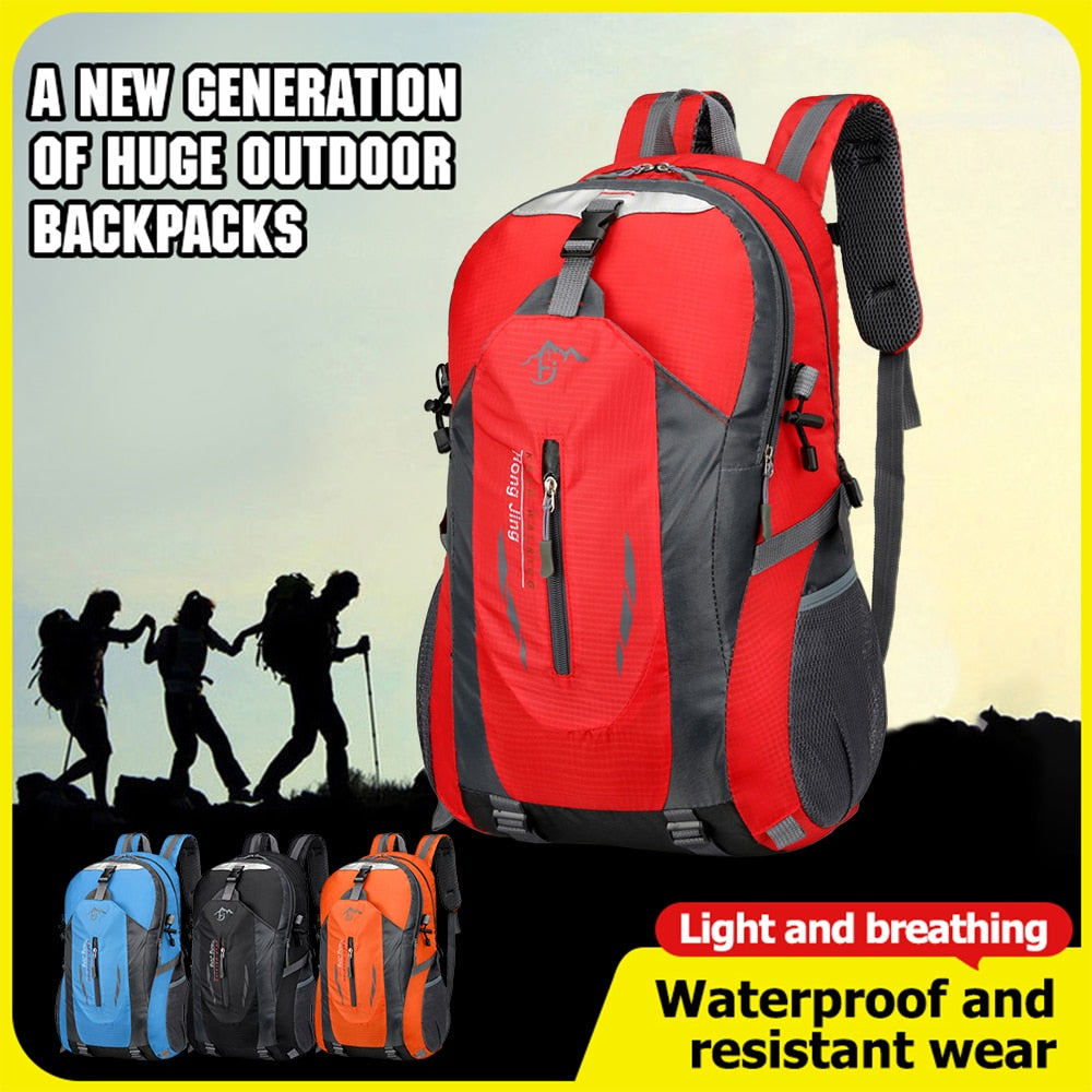 40L Hiking Backpack Waterproof Climbing Rucksack Lightweight Outdoor Trekking D image 4