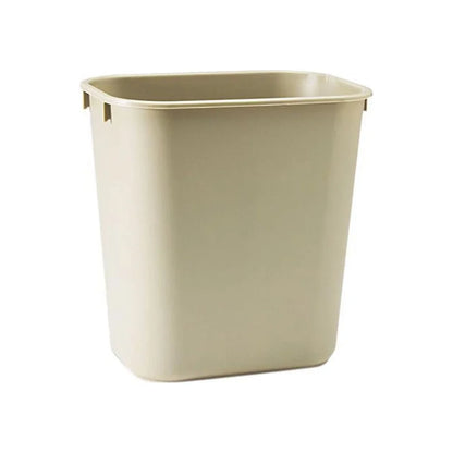 Soft Molded Plastic Wastebasket Rectangular Desk Trash Can Indoor Outdoor Garba image 1
