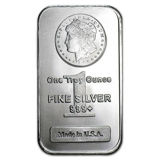 Private Mint's Morgan Design Silver Bar - 1 Oz .999 Pure image 0
