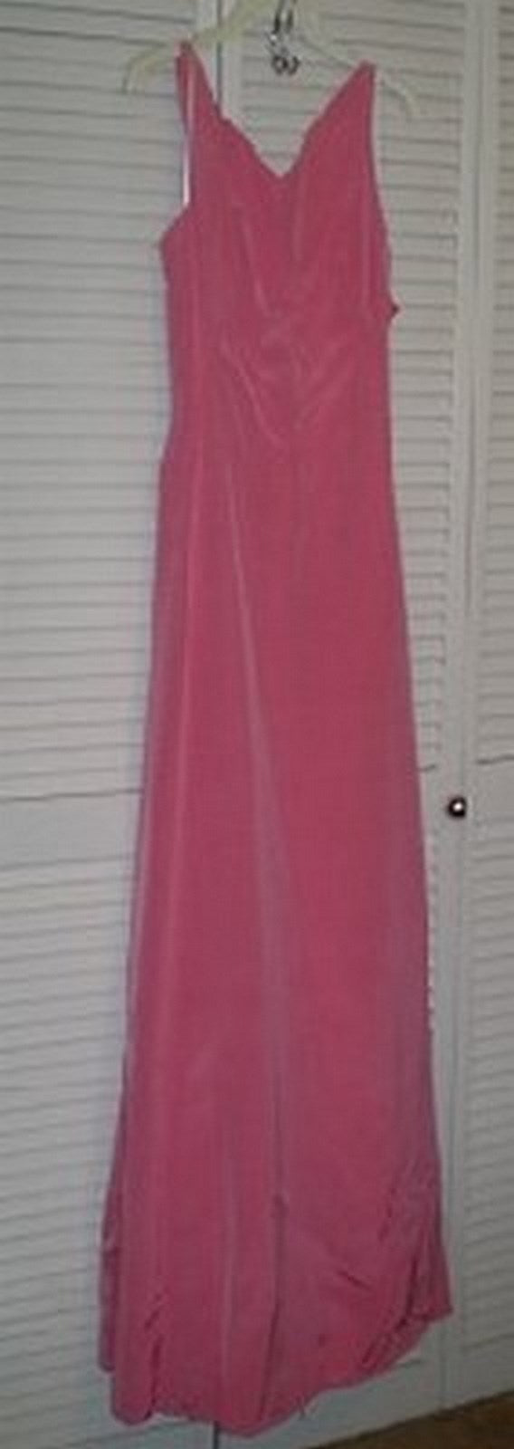 Watters & Watters Women Dress Crepe Pink Sleeveless Full-Length Size 8