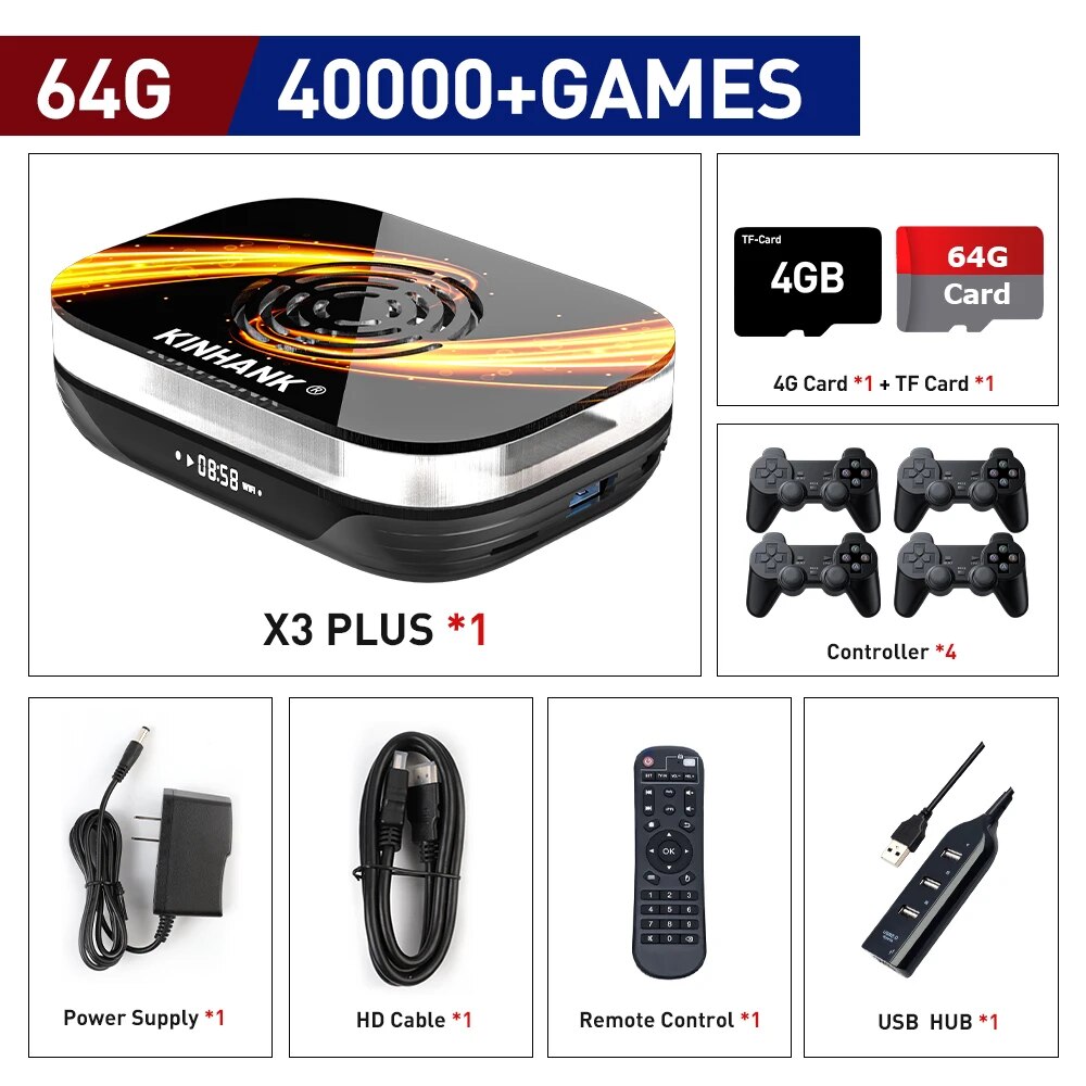 Super Console X3 Plus Retro Video Game Consoles Built-in 60000 Classic