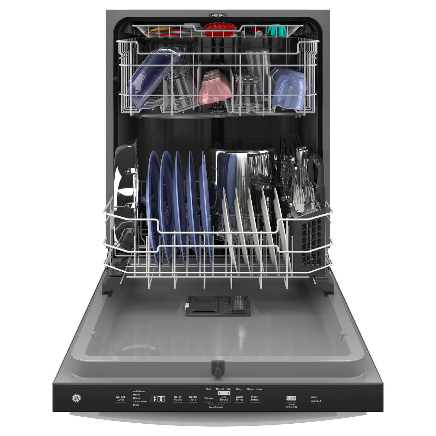 GE Top Control with Plastic Interior Dishwasher with Sanitize Cycle and Dry Boo image 3