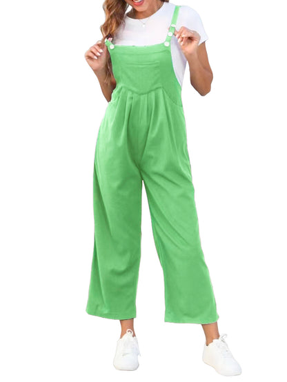Women Jumpsuit Overalls Wide Leg Baggy Bib Overalls Jumpsuit Loose Fit Female J image 2